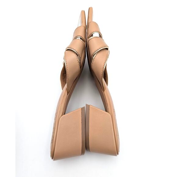 Vince Camuto Selaries Block Heel Slide Sandals Women's Tan Size US6 EU36.5 - Picture 7 of 12